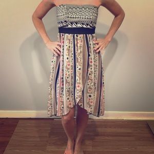 Flowy knee length, unique style dress